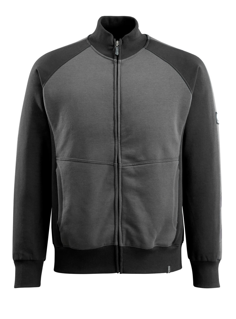 MASCOT® Amberg – Sudadera con cremallera - antracita oscuro/negro