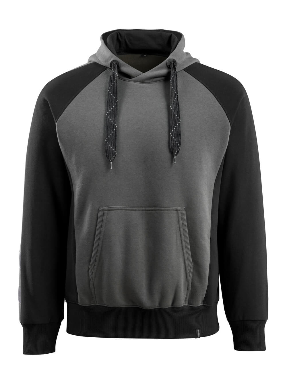 MASCOT® Regensburg – Sudadera con capucha - antracita oscuro/negro