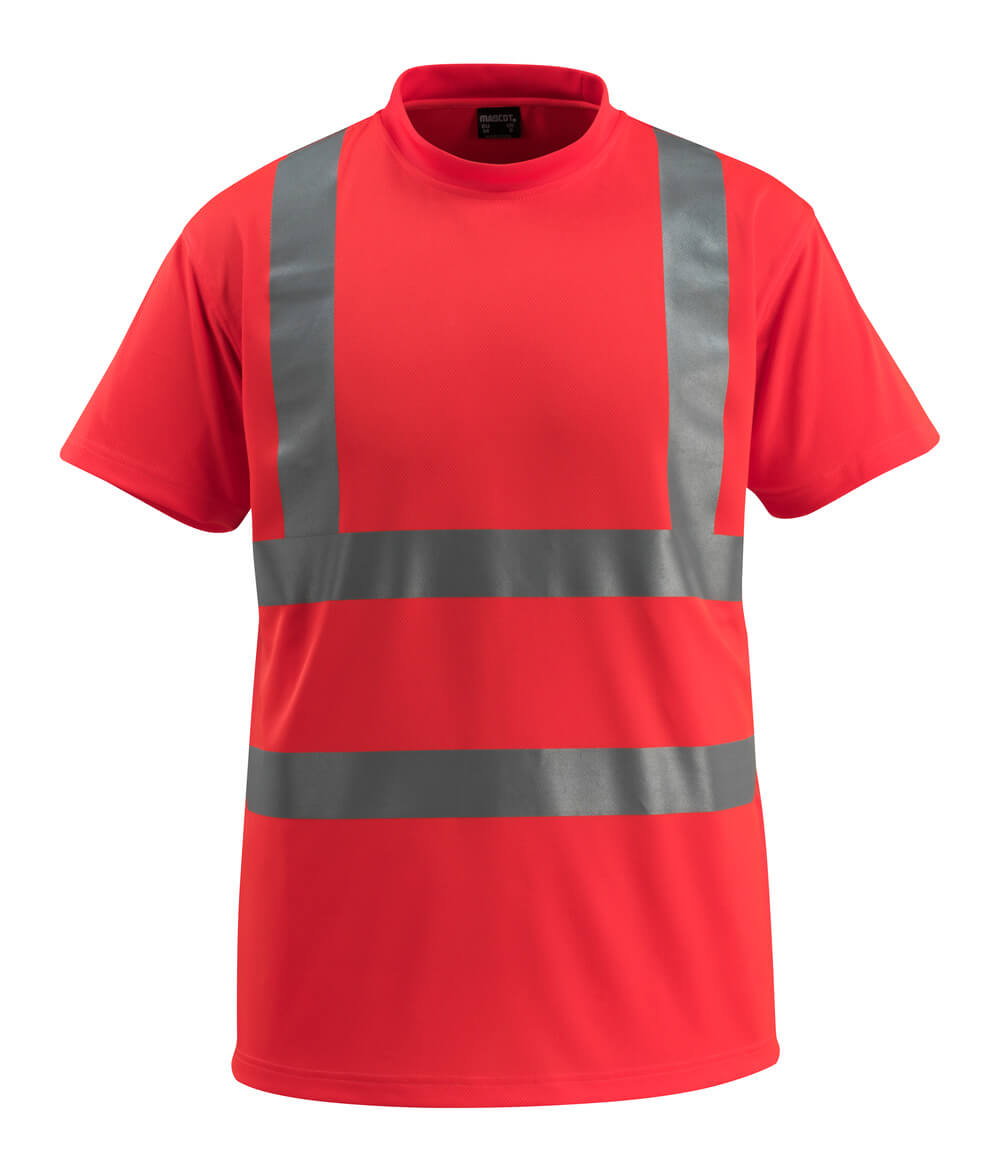 MASCOT® Townsville – Camiseta - rojo de alta vis.