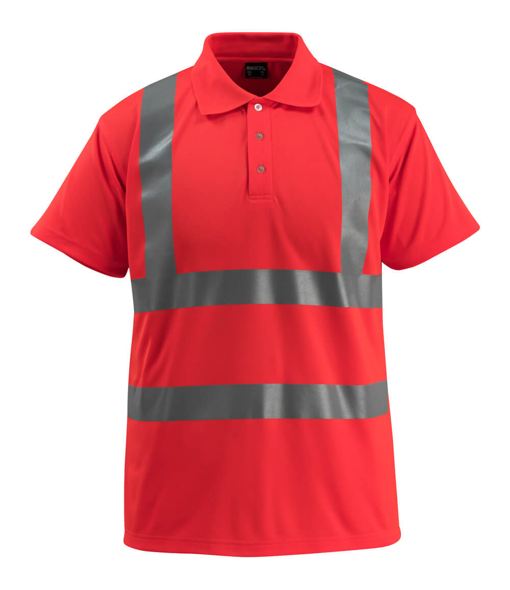 MASCOT® Bowen – Polo - rojo de alta vis.