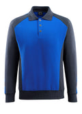 MASCOT® Magdeburg – Sudadera polo - azul real/azul marino oscuro