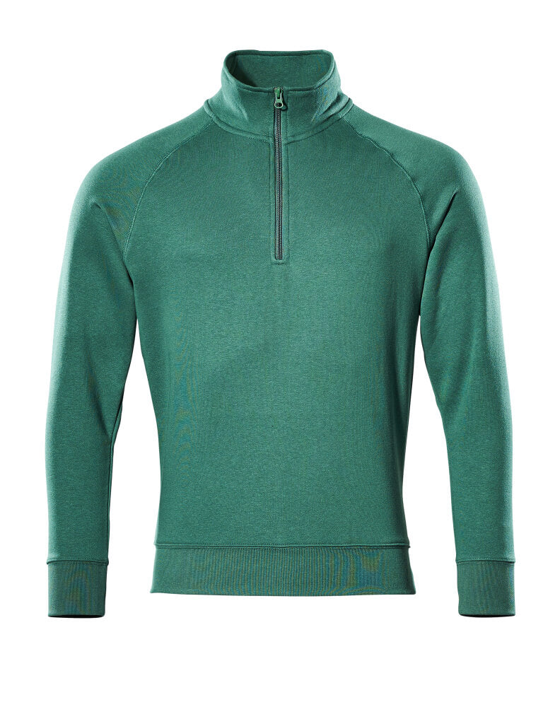 MASCOT® Nantes – Sudadera con media cremallera - verde