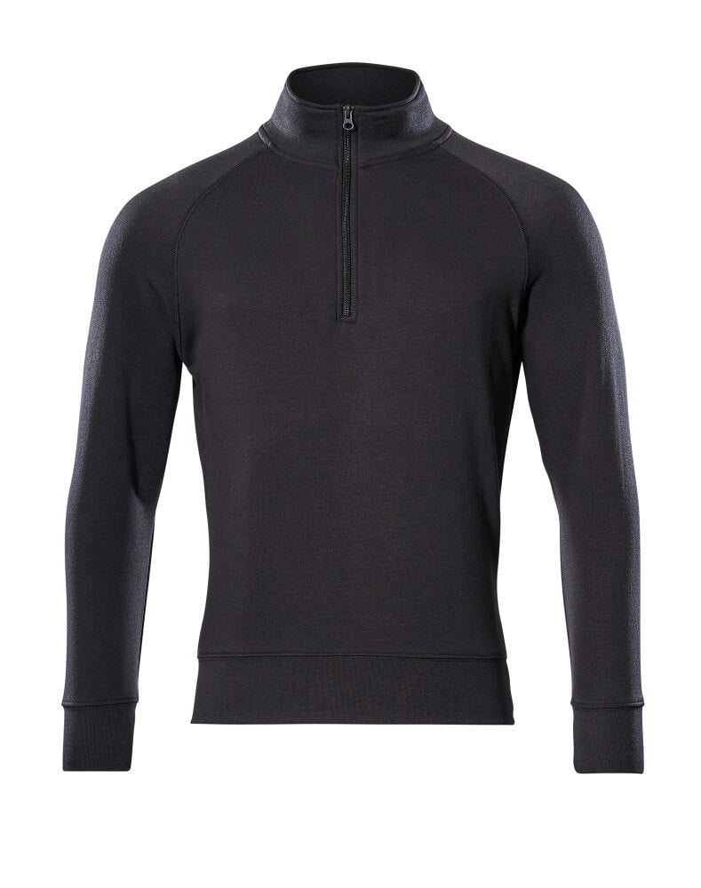 MASCOT® Nantes – Sudadera con media cremallera - negro