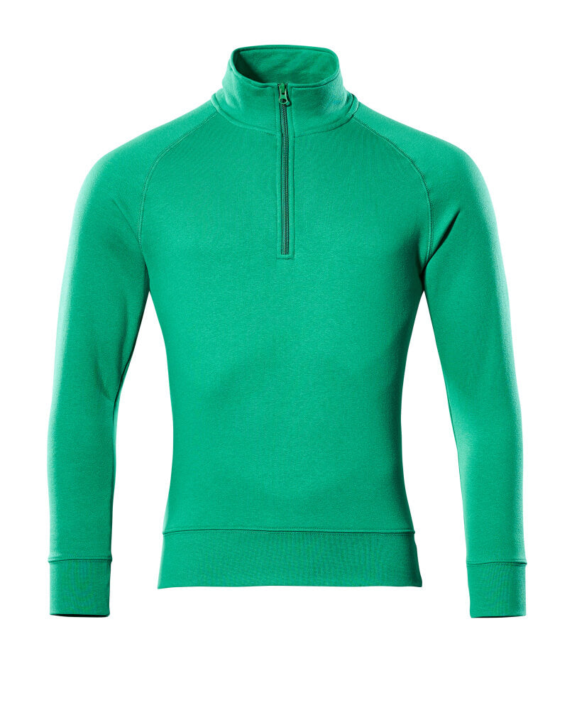 MASCOT® Nantes – Sudadera con media cremallera - verde hierba