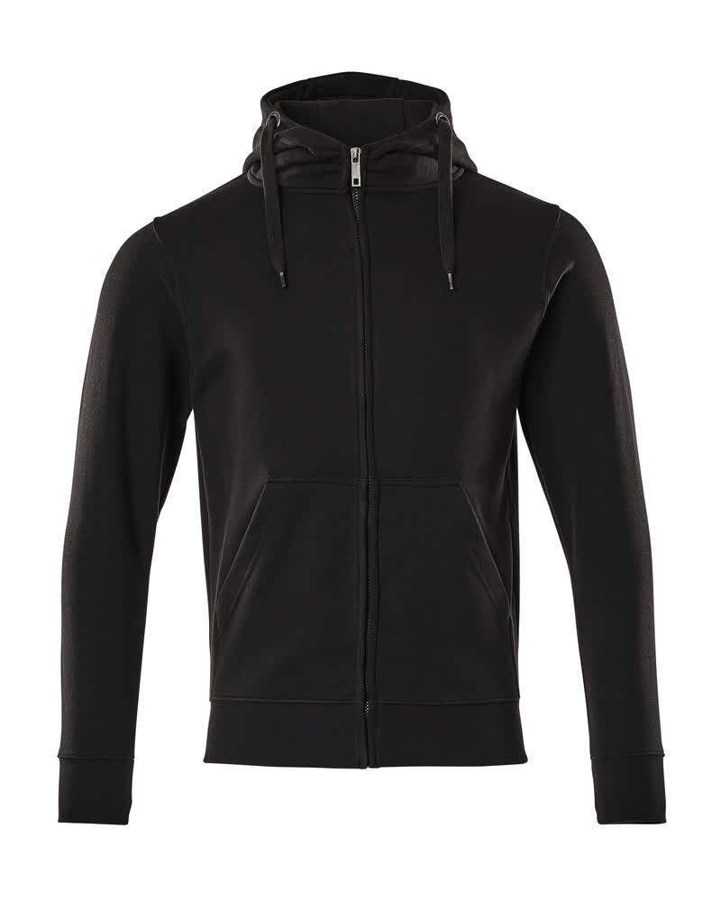MASCOT® Gimont – Sudadera con capucha con cremallera - negro profundo