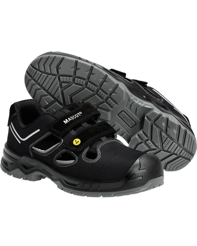 MASCOT® FOOTWEAR FLEX F0100-910 – Sandalias de seguridad - negro/plata
