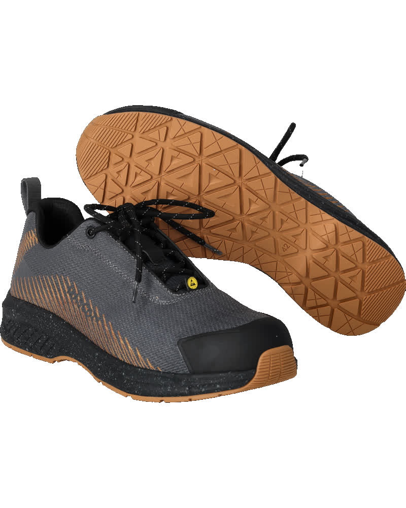 MASCOT® FOOTWEAR CUSTOMIZED F1600-909 – Zapatos de seguridad - gris piedra/marrón nuez