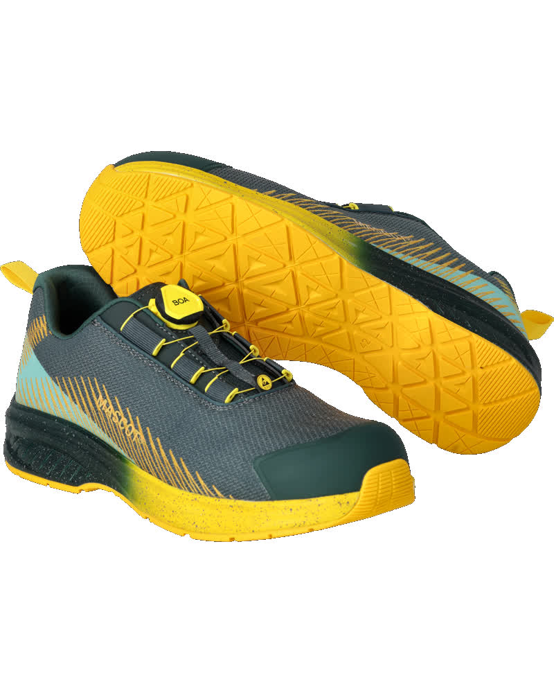MASCOT® FOOTWEAR CUSTOMIZED F1601-909 – Zapatos de seguridad - verde bosque/amarilla givasol