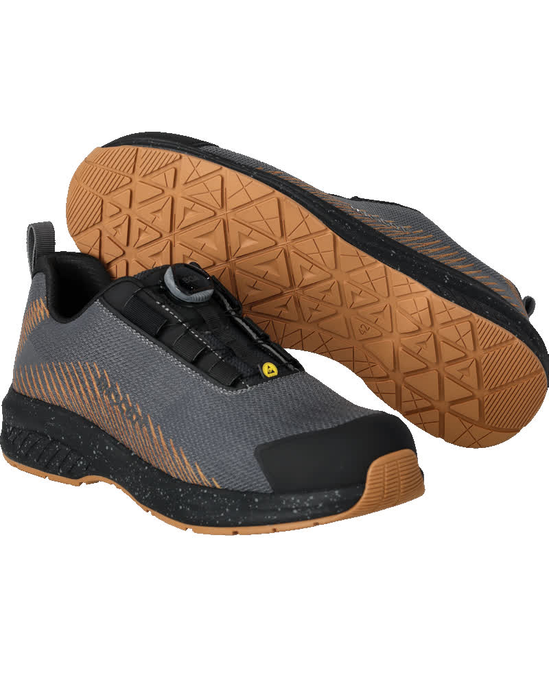 MASCOT® FOOTWEAR CUSTOMIZED F1601-909 – Zapatos de seguridad - gris piedra/marrón nuez