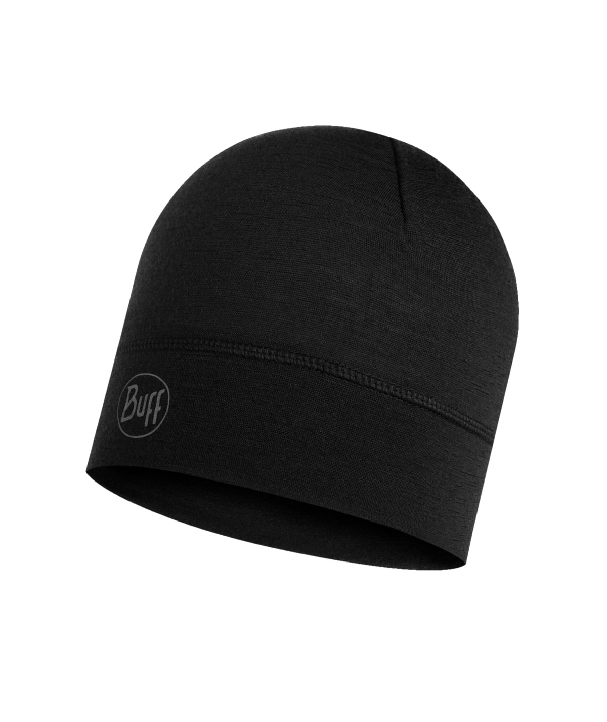 Gorro de lana merina de una capa BUFF - Negro